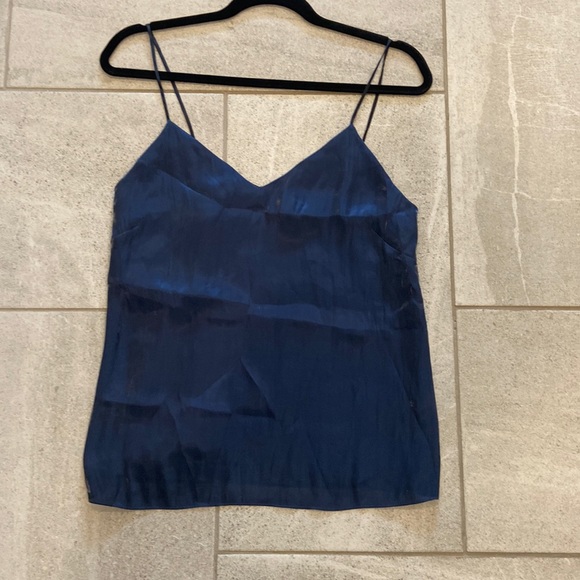 Rag & Bone 100% Silk Navy Cami, Size 4 - Picture 4 of 9